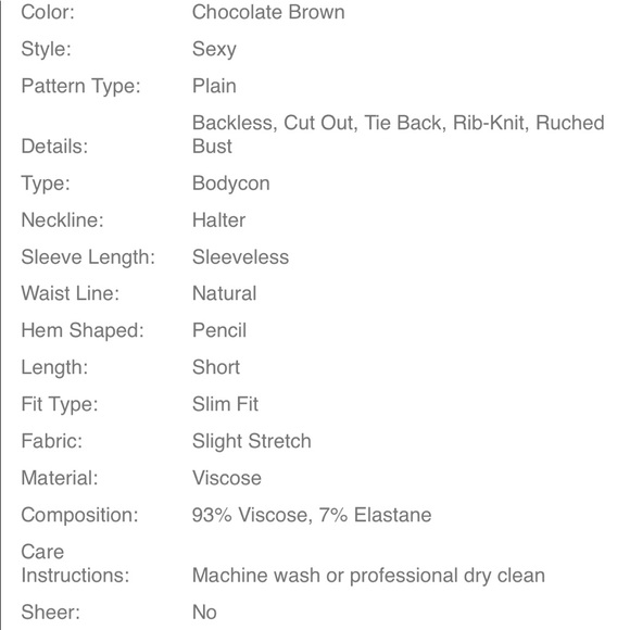 🌸NEW Brown Halter Cut Out Dress - Picture 4 of 4